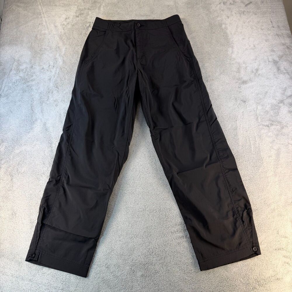 Royal Robbins Pants Womens Black Outdoors Hiking Lightweight Zip Pockets Size 6